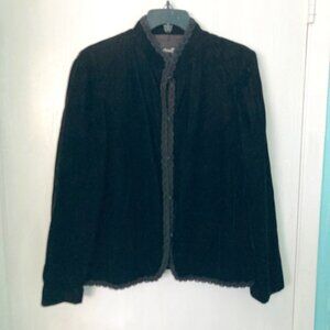 Courtwell Unknown Size (10?)  Black Velvet Jacket